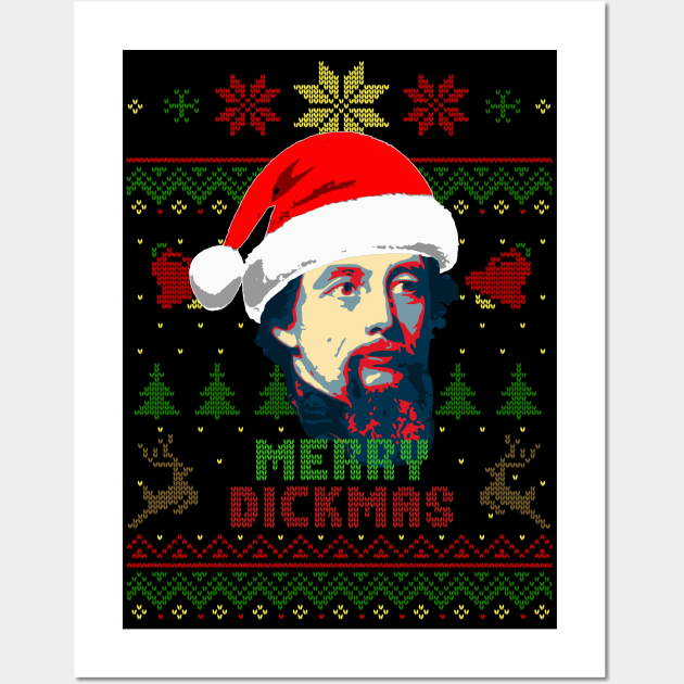 Charles Dickens Merry Dickmas Wall Art by Nerd_art